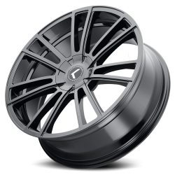 Kraze Wheels - Kraze Wheels KR190 Lusso 22x8.5 5x112 38mm Gloss Black/Machined KR190-22845BM38 - Image 2