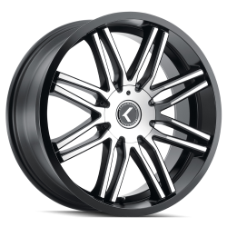 Kraze Wheels - Kraze Wheels KR193 Turismo 17x8 5x115 38mm Gloss Black/Machined KR193-7864BM38 - Image 1