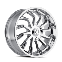 Kraze Wheels - Kraze Wheels KR194 Cosmos 18x8 5x112 40mm Gloss Black/Machined KR194-8845BM40 - Image 1
