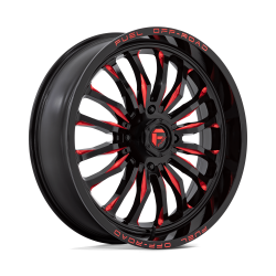 Fuel UTV - Fuel Off Road D822 ARC UTV 22x7 4x137 13mm Gloss Black/Milled Red D8222270A644 - Image 1