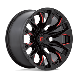 Fuel 1PC - Fuel Off Road D82320901757 D823 FLAME 20x9 8x170 20mm Gloss Black/Candy Red - Image 1