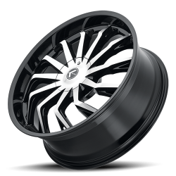 Kraze Wheels - Kraze Wheels KR195 Milano 17x8 5x112 38mm Gloss Black/Machined KR195-7845BM38 - Image 2