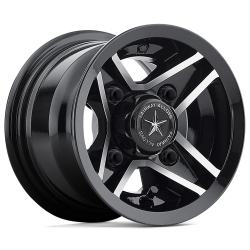 Fairway Alloys - Fairway Alloys FA127 DIVOT 8x7 4x4.0 0mm Gloss Black/Machined FA-127-M - Image 1