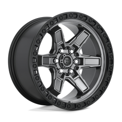 Fuel 1PC - Fuel Off Road D69817908755 D698 KICKER 17x9 6x4.5 12mm Matte Gunmetal/Black - Image 1