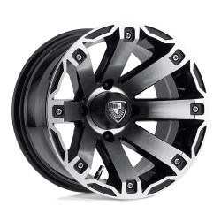 Fairway Alloys - Fairway Alloys FA143 RAGE 12x7 4x4.0 -47mm Machined/Black FA-143-M - Image 1