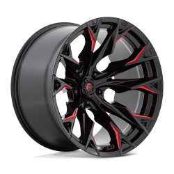 Fuel 1PC - Fuel Off Road D82322207547 D823 FLAME 22x12 5x5.0 -44mm Gloss Black/Candy Red - Image 1