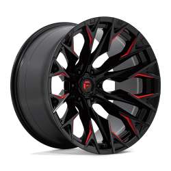Fuel 1PC - Fuel Off Road D823 FLAME 22x12 6x135 -44mm Gloss Black/Candy Red D82322208947 - Image 1