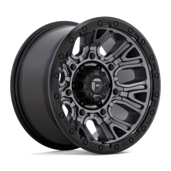 Fuel 1PC - Fuel Off Road D825 TRACTION 17x9 5x5.0 -12mm Matte Gunmetal/Black D82517907545 - Image 1