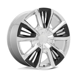 Performance Replicas - Performance Replicas PR212 22x9 6x5.5 28mm Chrome/Gloss Black 212CG-2295828 - Image 1