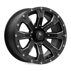 MSA Offroad Wheels - MSA Wheels M42 BOUNTY 14x7 4x137 10mm Satin Black/Milled M42-04737 - Image 1