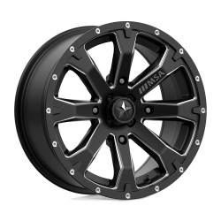 MSA Offroad Wheels - MSA Wheels M42 BOUNTY 15x7 4x110 10mm Satin Black/Milled M42-05710 - Image 1