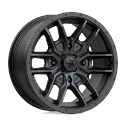 MSA Offroad Wheels - MSA Wheels M43 FANG 15x7 4x110 10mm Satin Black M43-05710 - Image 1