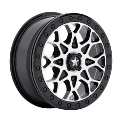 MSA Offroad Wheels - MSA Wheels MA048BD15604438 M48 PORTAL BEADLOCK 15x6 4x156 38mm Black/Machined - Image 1