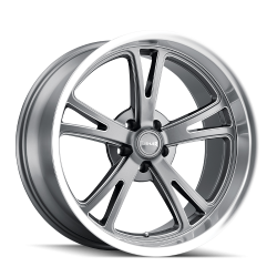 Ridler Wheels - Ridler Wheels 606 Series 17x8 5x4.75 0mm Gloss Gray/Machined 606-7861G - Image 1