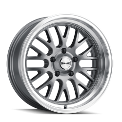 Ridler Wheels - Ridler Wheels 607 Series 20x8.5 5x5.0 0mm Gloss Gray/Machined 607-2873G - Image 1