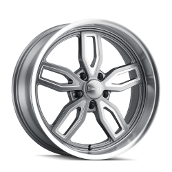Ridler Wheels - Ridler Wheels 608 Series 18x8 5x4.75 0mm Gloss Gray/Milled 608-8861G - Image 1