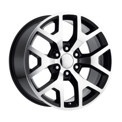 Performance Replicas - Performance Replicas PR169 22x9 6x5.5 28mm Gloss Black/Machined 169BM-2295828 - Image 1