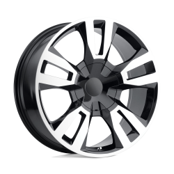 Performance Replicas - Performance Replicas PR188 24x10 6x5.5 31mm Gloss Black/Machined 188BM-2415831 - Image 1