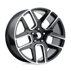 Performance Replicas - Performance Replicas PR192 20x9 5x5.5 19mm Gloss Black/Machined 192BM-298519 - Image 1
