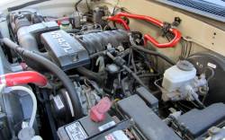 HPS Performance - HPS 57-1340 Red Red Heater Coolant Hose Kit for 00-06 Toyota Tundra V8 4.7L LHD - Image 2