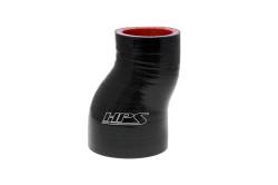 HPS Performance - HPS HTSOR-125-150-BLK 4Ply Silicone Offset Reducer 1.25"1.5" ID 3" L Black - Image 1