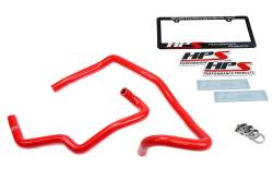 HPS Performance - HPS 57-1468 Red Red Heater Coolant Hose Kit for 07-09 Toyota FJ Cruiser 4.0L V6 - Image 2