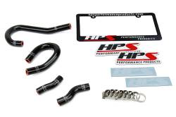 HPS Performance - HPS 57-1473-BLK Black Heater Coolant Hose Kit for 12-15 Jeep Grand Cherokee WK2 - Image 2