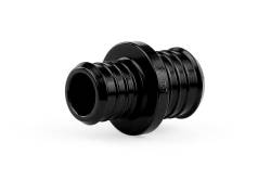 HPS Performance - HPS AHUR-075-100-BLK Billet Multi-Ribbed Aluminum Hose Union 3/4" 1" OD Black - Image 2