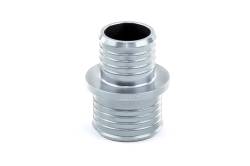 HPS Performance - HPS AHUR-100-112-SL Billet Multi-Ribbed Aluminum Hose Union 1" 1.125" OD Silver - Image 1