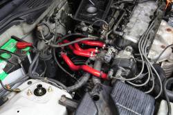 HPS Performance - HPS 57-1773 Red Red Heater Coolant Hose Kit for 96-00 Honda Civic CX DX LX D16 - Image 2