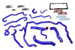 HPS Performance - HPS 57-1552-BLUE Blue Radiator/Heater Coolant Hose Kit for 04-05 BMW 530i E60 - Image 2