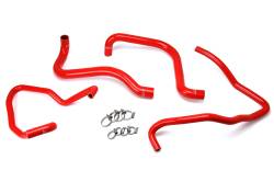 HPS Performance - HPS 57-1589-RED Red Radiator/Heater Coolant Hose Kit for 03-06 Jeep Wrangler TJ - Image 1