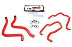 HPS Performance - HPS 57-1589-RED Red Radiator/Heater Coolant Hose Kit for 03-06 Jeep Wrangler TJ - Image 2