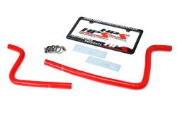 HPS Performance - HPS 57-1590 Red Red Heater Coolant Hose Kit for 97-02 Jeep Wrangler 2.5L 4Cyl - Image 2