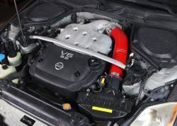 HPS Performance - HPS 57-1591-RED Red Air Intake Kit Post MAF Hose for 03-06 Nissan 350Z 3.5L V6 - Image 2