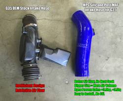 HPS Performance - HPS 57-1592-BLK Black Air Intake Kit Post MAF Hose for 03-06 Infiniti G35 Sedan - Image 2