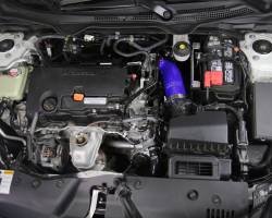 HPS Performance - HPS 57-1596-BLUE Blue Air Intake Kit Post MAF Hose for 16-24 Honda Civic 2.0L - Image 2