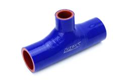 HPS Performance - HPS 125-THOSE-100-BLUE 1.25" Silicone T-Hose Coupler Adapter 1" Branch 4ply Blue - Image 1