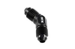 HPS Performance - HPS AN813-3 -3AN Male To Male Union Adapter Aluminum Black 45-DEGree - Image 2