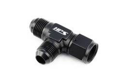HPS Performance - HPS AN9261-10 -10AN Male AN Female On Run Tee Fitting Adapter Aluminum Black - Image 1