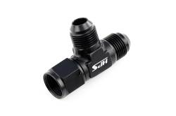 HPS Performance - HPS AN9261-8 -8AN Male AN Female On Run Tee Fitting Adapter Aluminum Black - Image 2