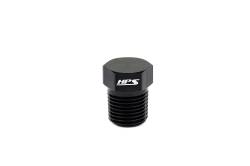 HPS Performance - HPS AN933-04 -4AN Male Fittings 1/8" NPT Plug Aluminum Black - Image 1