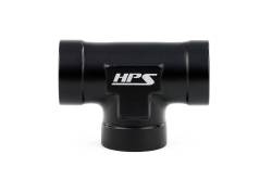 HPS Performance - HPS AN917-02 -2AN Female 1/4" NPT Tee Coupler Adapter Aluminum Black - Image 2