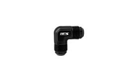 HPS Performance - HPS AN821-12 -12AN Male To Male Union Adapter Aluminum Black 90-DEGree - Image 1