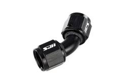 HPS Performance - HPS AN9451-06 -6AN Female To Female Swivel Coupling Adapter Black 45-DEGree - Image 2