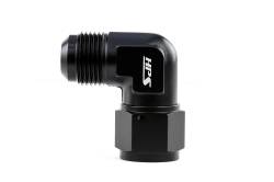 HPS Performance - HPS AN9211-12 -12 AN Male To Female Swivel Adapter Aluminum Black 90-DEGree - Image 2