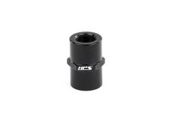 HPS Performance - HPS AN910-02 -2AN Straight Female To 1/4 NPT Female Coupler Adapter Alum. Black - Image 1
