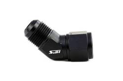 HPS Performance - HPS AN9241-10 -10 AN Male To Female Swivel Adapter Aluminum Black 45-DEGree - Image 2