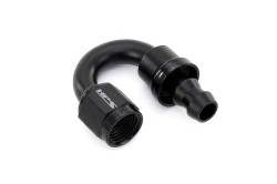 HPS Performance - HPS 150-1806 Push-On Hose End To AN -6 Female Aluminum Black 180-DEG - Image 1