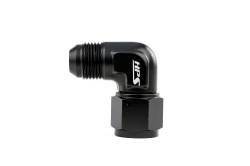 HPS Performance - HPS AN9211-4 -4 AN Male To Female Swivel Adapter Aluminum Black 90-DEGree - Image 2